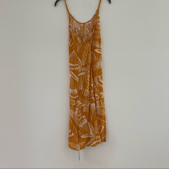Women's Yellow Floral Crisscross Midi Slip Dress - Cupshe Size L New With Tags 8 - Picture 5 of 9